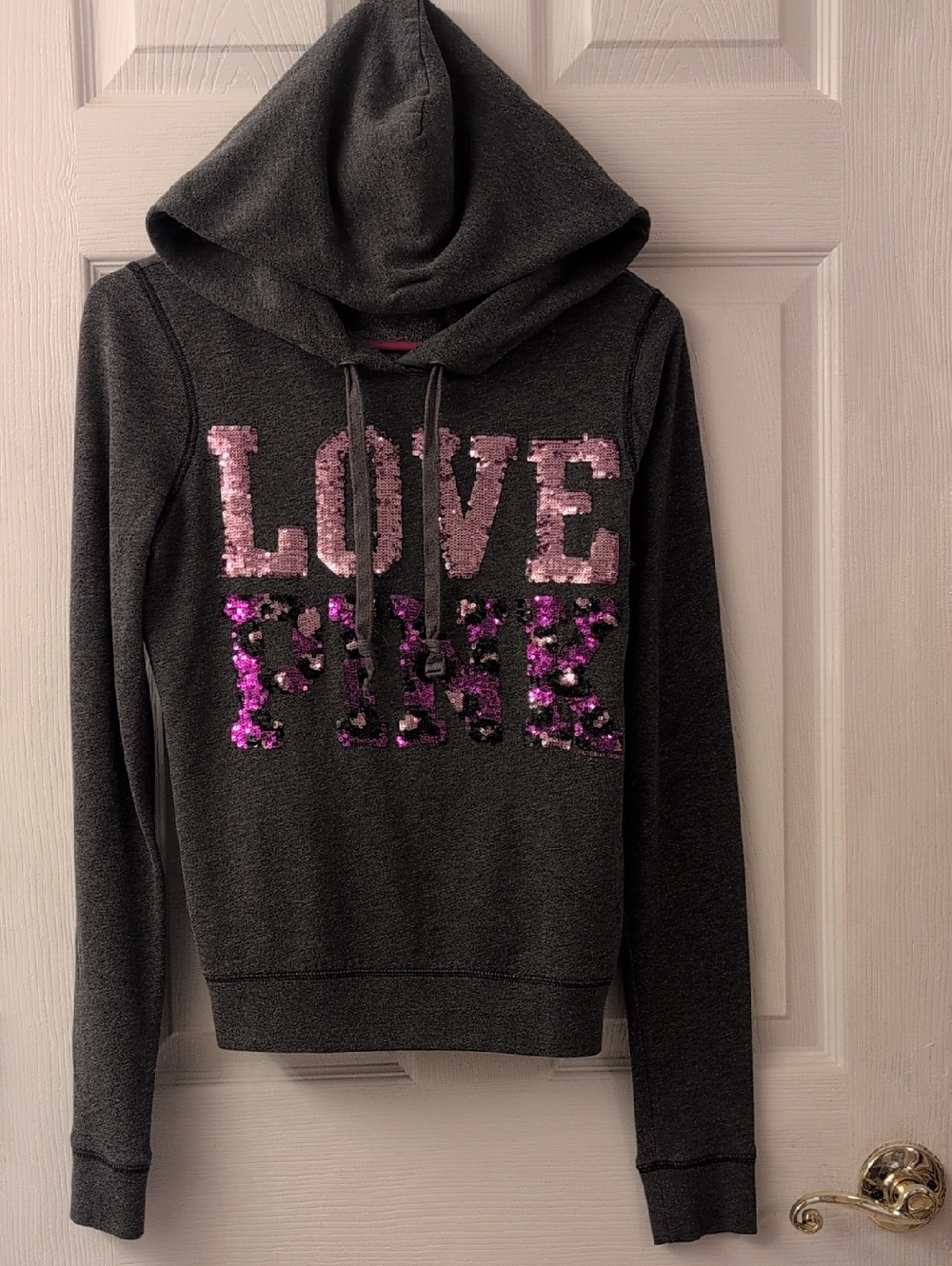 Y2K Victoria's Secret PINK Sequin Hoodie/Sweat Shirt
